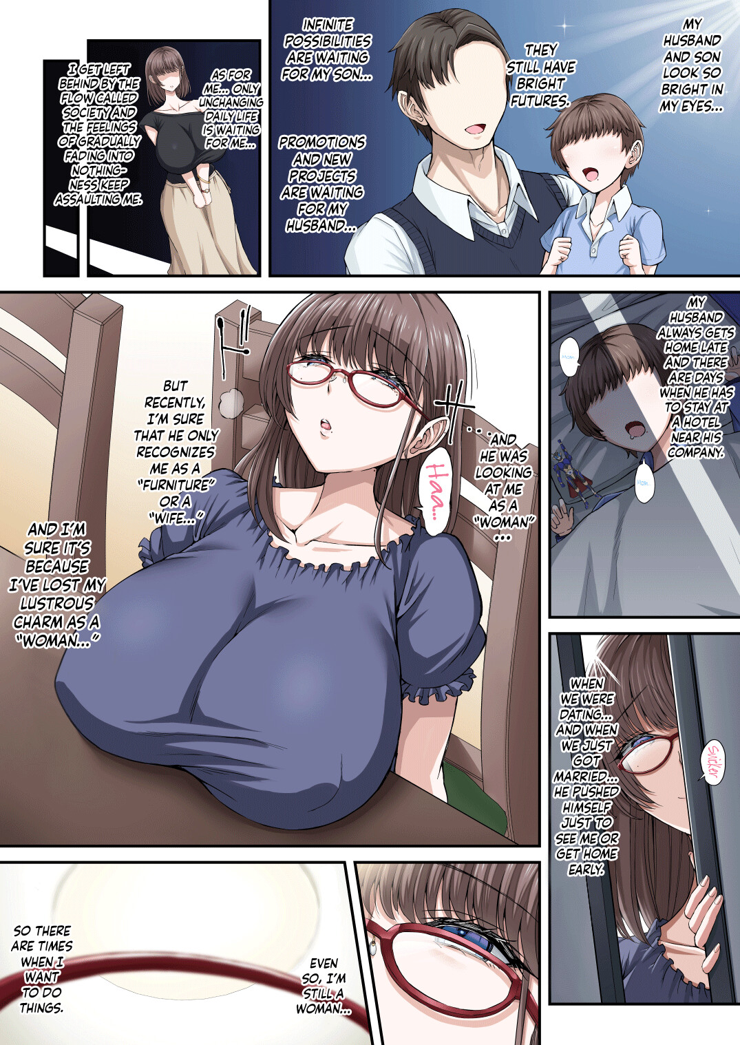 Hentai Manga Comic-Black Fall -The Housewife Falls To Darkness--Read-4